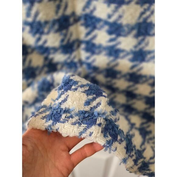 Ann taylor Blue Tweed Square Neck Shift Dress 4 NWT - Picture 9 of 10